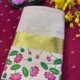 Tissue Lotus Print Saree- Search MK2166